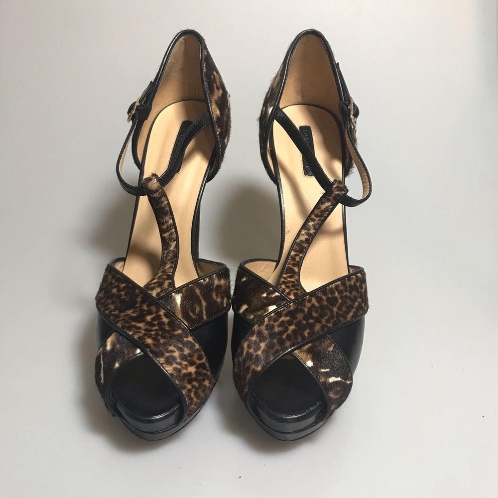 Long Champ Animal Print Heels